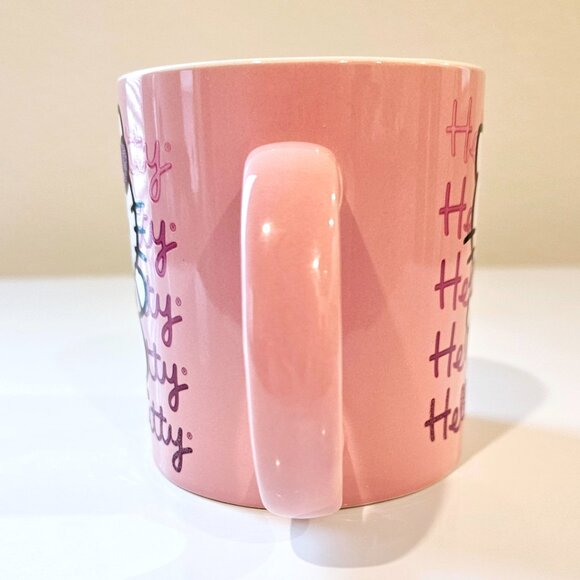 Sanrio Hello Kitty Glitter Pink Coffee Mug 20oz - Picture 4 of 6